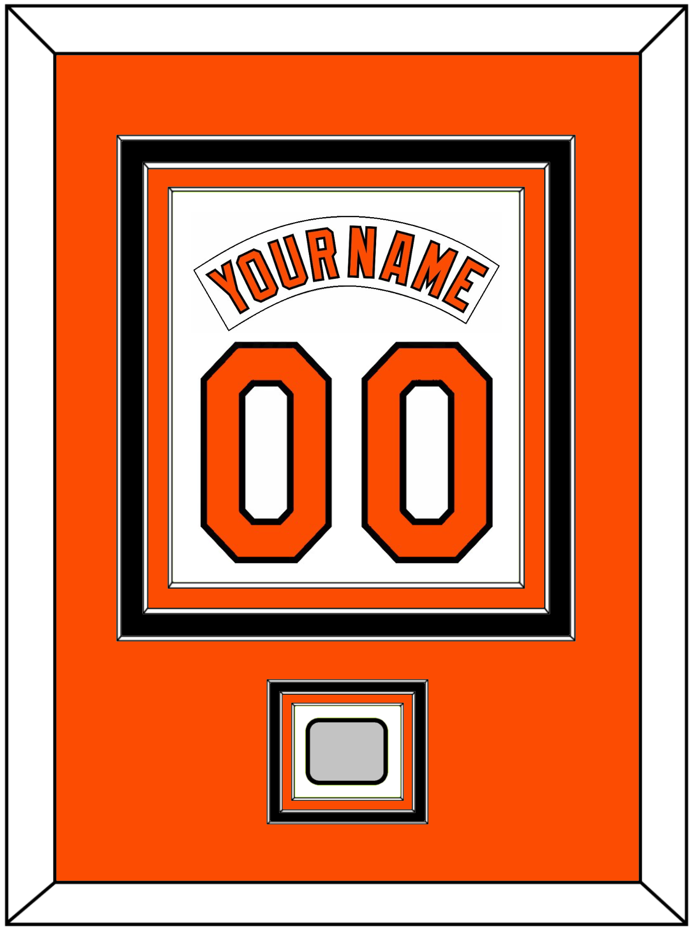 Baltimore Nameplate & Number Combined With 1983 World Series Patch - Home White (1978-1988) - Premier Tier 2