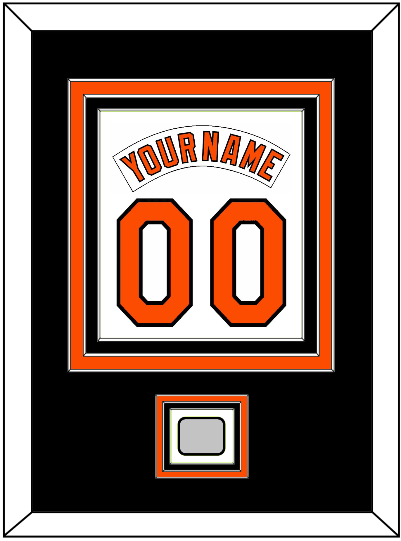 Baltimore Nameplate & Number Combined With 1983 World Series Patch - Home White (1978-1988) - Premier Tier 3