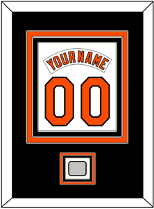 Baltimore Nameplate & Number Combined With 1983 World Series Patch - Home White (1978-1988) - Triple Mat 3