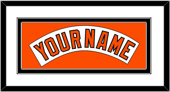 Baltimore Nameplate - Home White (1978-1988) - Double Mat 1