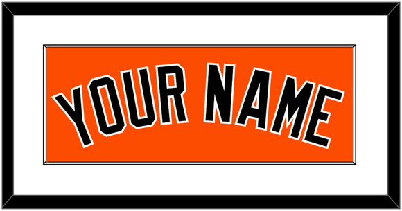 Baltimore Name - Alternate Orange - Single Mat 1