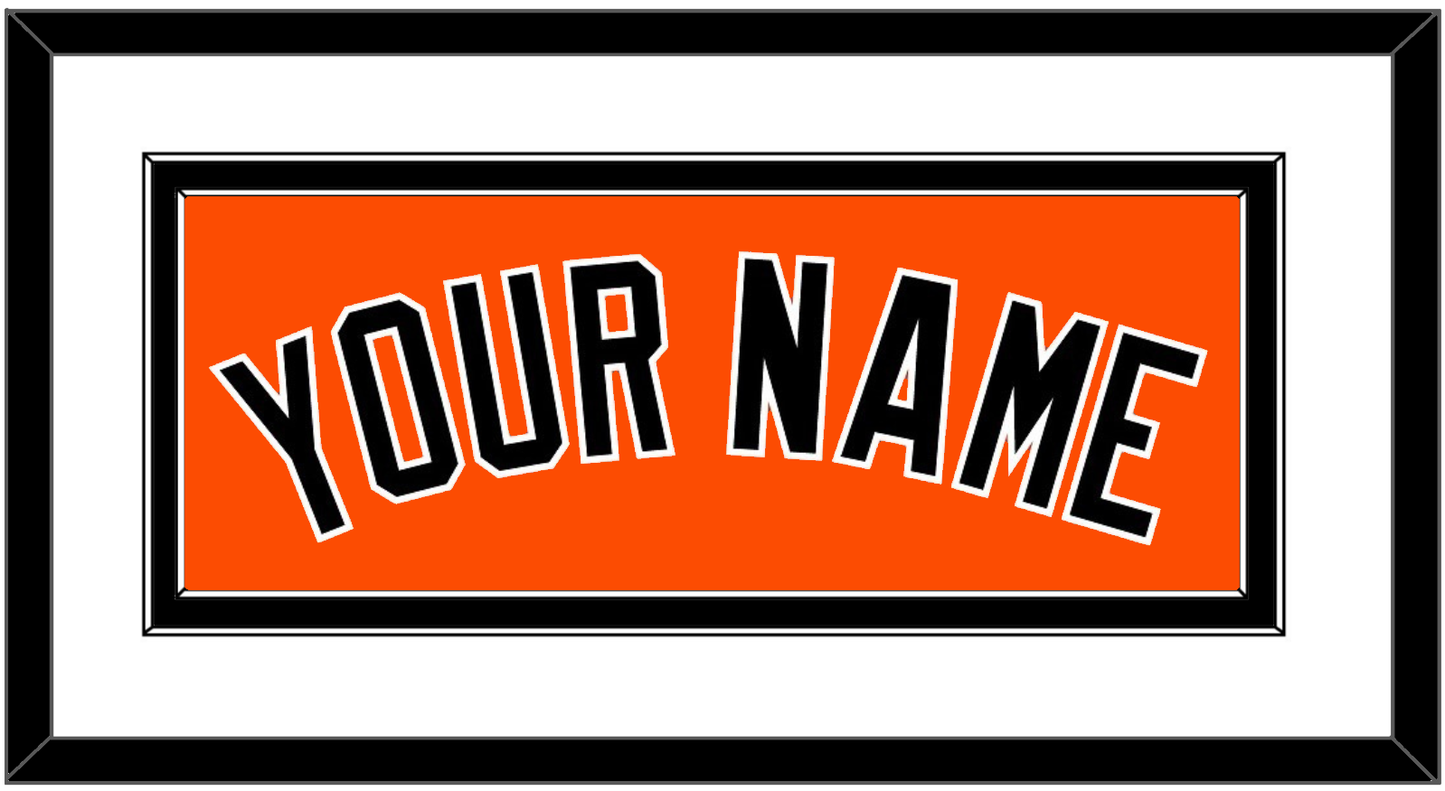 Baltimore Name - Alternate Orange - Signature Tier 1