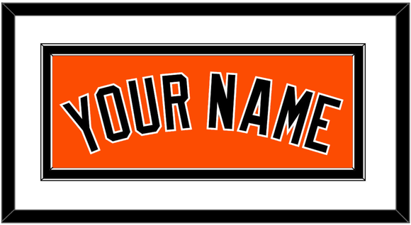 Baltimore Name - Alternate Orange - Double Mat 1