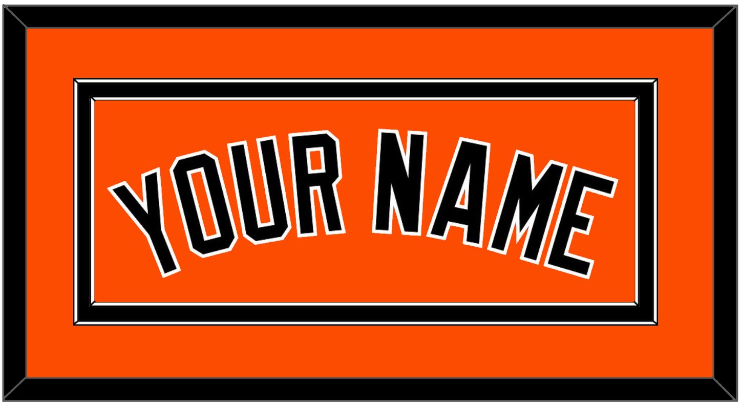 Baltimore Name - Alternate Orange - Signature Tier 2