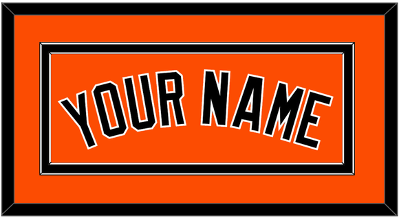 Baltimore Name - Alternate Orange - Double Mat 2