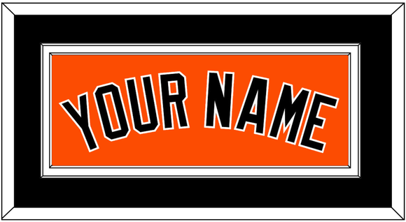 Baltimore Name - Alternate Orange - Double Mat 3