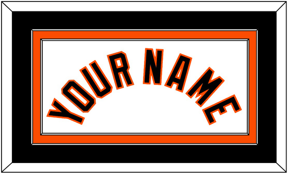 Baltimore Name - Home White (1998-2003) - Double Mat 3