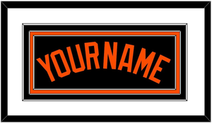 Baltimore Name - Alternate Black - Triple Mat 1