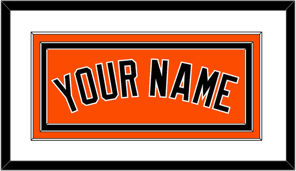 Baltimore Name - Alternate Orange - Triple Mat 1