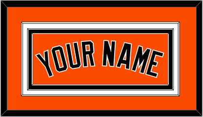 Baltimore Name - Alternate Orange - Premier Tier 2
