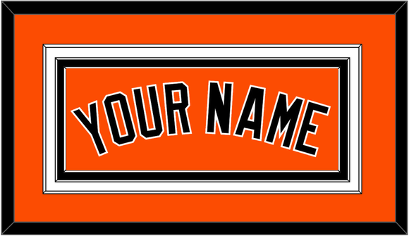 Baltimore Name - Alternate Orange - Triple Mat 2