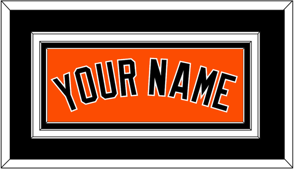 Baltimore Name - Alternate Orange - Triple Mat 3