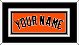 Baltimore Name - Alternate Orange - Triple Mat 3