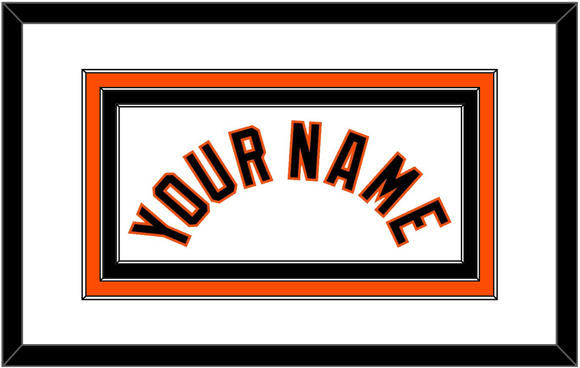 Baltimore Name - Home White (1998-2003) - Triple Mat 1