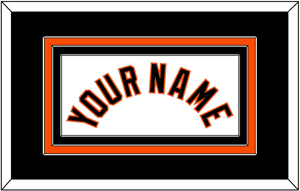 Baltimore Name - Home White (1998-2003) - Triple Mat 3