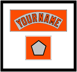 Baltimore Nameplate & World Series Jersey Patch - Road Gray (1978-1988) - Single Mat 1