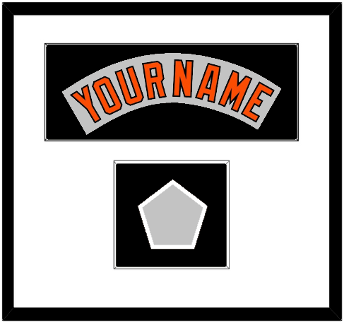 Baltimore Nameplate & World Series Jersey Patch - Road Gray (1978-1988) - Single Mat 2