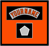 Baltimore Nameplate & World Series Jersey Patch - Road Gray (1978-1988) - Single Mat 3