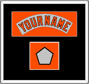 Baltimore Nameplate & World Series Jersey Patch - Road Gray (1978-1988) - Single Mat 4