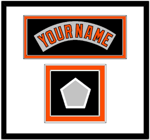 Baltimore Nameplate & World Series Jersey Patch - Road Gray (1978-1988) - Double Mat 2