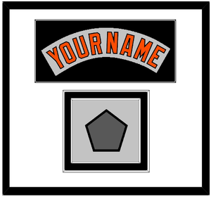 Baltimore Nameplate & World Series Jersey Patch - Road Gray (1978-1988) - Double Mat 6