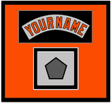 Baltimore Nameplate & World Series Jersey Patch - Road Gray (1978-1988) - Double Mat 7