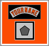 Baltimore Nameplate & World Series Jersey Patch - Road Gray (1978-1988) - Double Mat 7