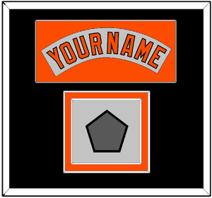 Baltimore Nameplate & World Series Jersey Patch - Road Gray (1978-1988) - Double Mat 8