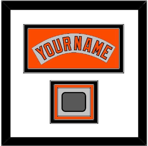 Baltimore Nameplate & World Series Jersey Patch - Road Gray (1978-1988) - Triple Mat 6