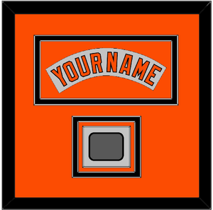 Baltimore Nameplate & World Series Jersey Patch - Road Gray (1973-1988) - Triple Mat 8