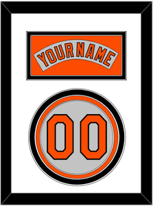 Baltimore Nameplate & Number - Road Gray (1978-1988) - Triple Mat 1