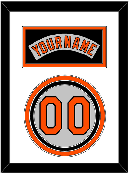 Baltimore Nameplate & Number - Road Gray (1978-1988) - Premier Tier 2