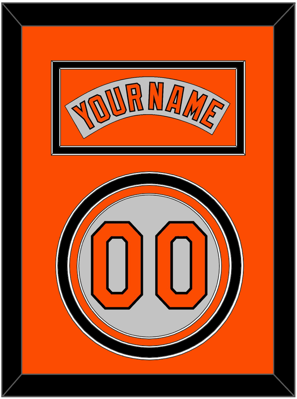 Baltimore Nameplate & Number - Road Gray (1978-1988) - Triple Mat 3