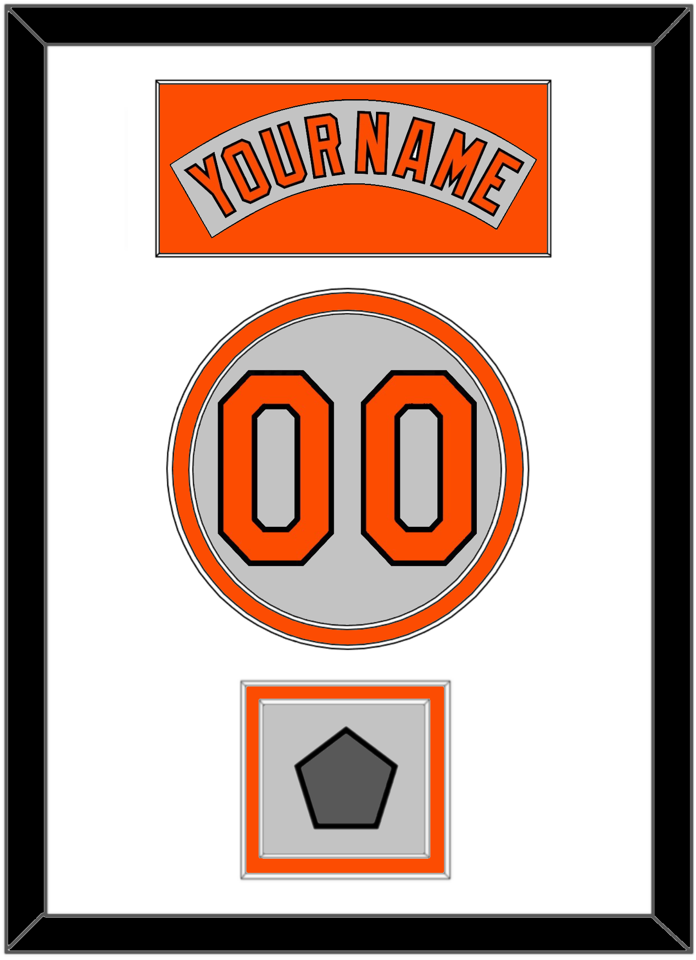 Baltimore Nameplate, Number & World Series Jersey Patch - Road Gray (1978-1988) - Signature Tier 1