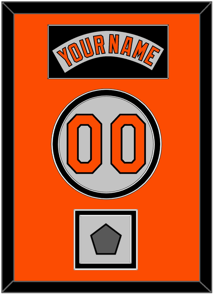 Baltimore Nameplate, Number & World Series Jersey Patch - Road Gray (1978-1988) - Signature Tier 3