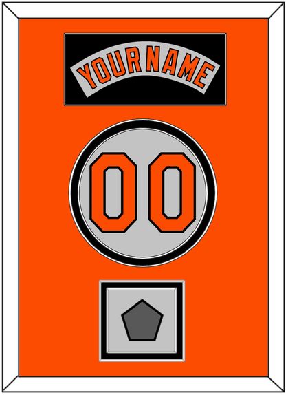 Baltimore Nameplate, Number & World Series Jersey Patch - Road Gray (1978-1988) - Signature Tier 3