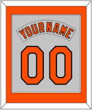 Baltimore Nameplate & Number Combined - Road Gray (1978-1988) - Single Mat 1