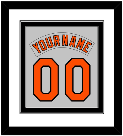 Baltimore Nameplate & Number Combined - Road Gray (1978-1988) - Signature Tier 2