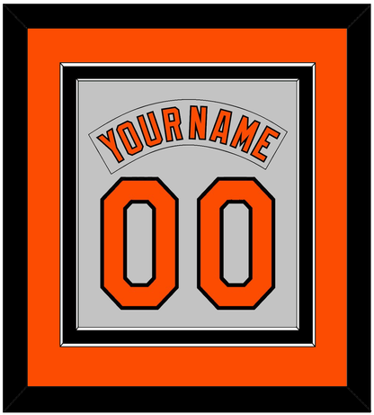 Baltimore Nameplate & Number Combined - Road Gray (1978-1988) - Signature Tier 3