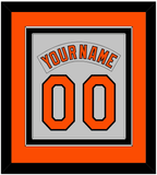 Baltimore Nameplate & Number Combined - Road Gray (1978-1988) - Double Mat 3