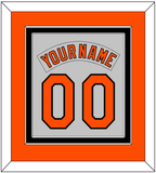 Baltimore Nameplate & Number Combined - Road Gray (1978-1988) - Double Mat 3