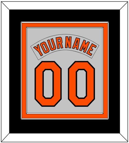Baltimore Nameplate & Number Combined - Road Gray (1978-1988) - Signature Tier 4