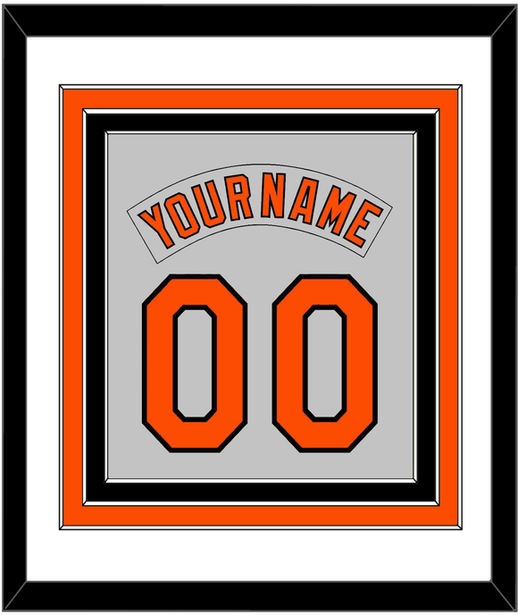 Baltimore Nameplate & Number Combined - Roadgray (1978-1988) - Triple Mat 1