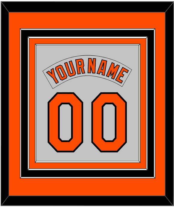 Baltimore Nameplate & Number Combined - Roadgray (1978-1988) - Triple Mat 2