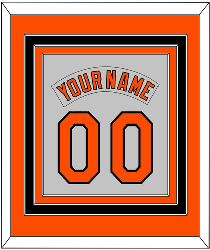 Baltimore Nameplate & Number Combined - Road Gray (1978-1988) - Premier Tier 2