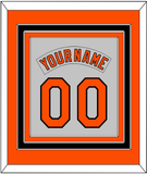 Baltimore Nameplate & Number Combined - Roadgray (1978-1988) - Triple Mat 2