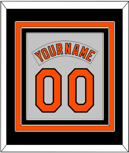 Baltimore Nameplate & Number Combined - Road Gray (1978-1988) - Premier Tier 3