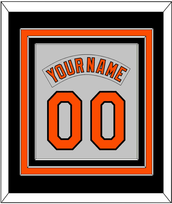 Baltimore Nameplate & Number Combined - Roadgray (1978-1988) - Triple Mat 3