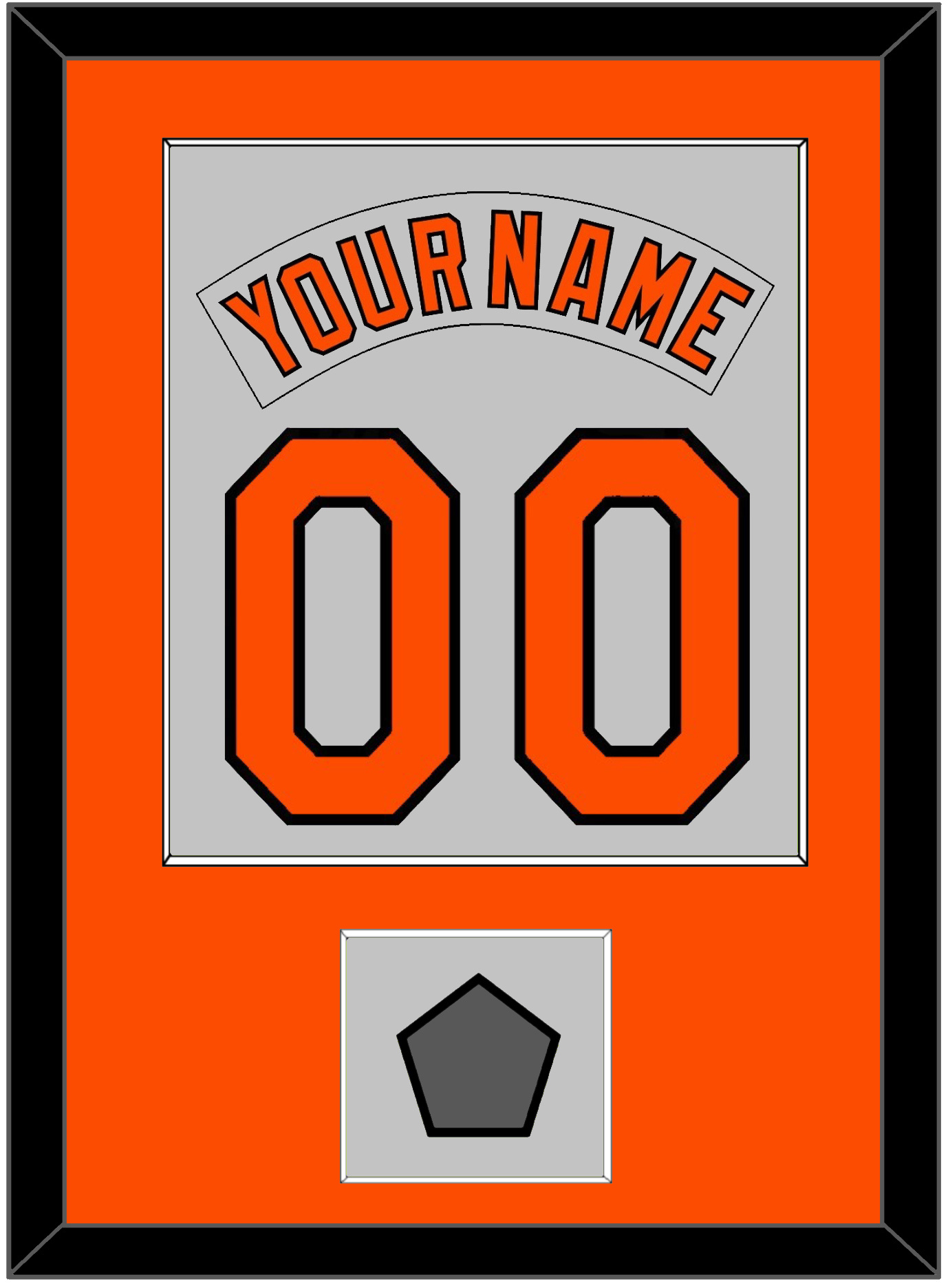 Baltimore Nameplate & Number Combined With 1983 World Series Patch - Road Gray (1978-1988) - Essential Tier 1