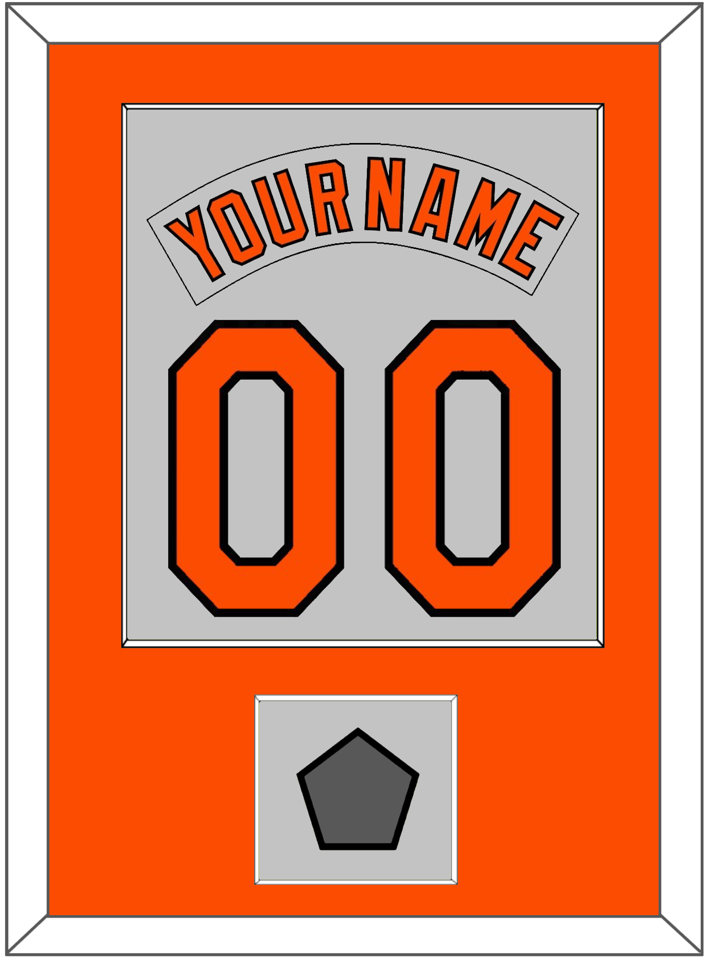 Baltimore Nameplate & Number Combined With 1983 World Series Patch - Road Gray (1978-1988) - Essential Tier 1